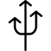 Three-ArrowFork icon