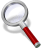 Search-red-dark icon