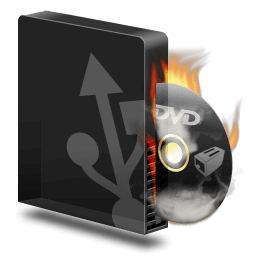 Dvd burner usb burning icon