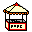 Popcorn booth icon