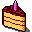 Slice cake icon