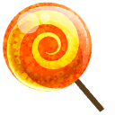 Candy orange icon