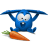 Blue rabbit icon