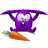 Violet rabbit icon