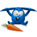 Blue-rabbit icon