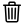 Trash outline icon