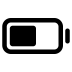 Battery-half-outline icon