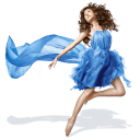 Girls Blue Dress icon