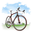 Travel-Bicycle icon