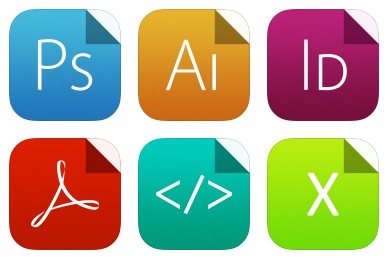 Flat iOS7 Style Documents Icons