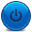 Power-Button-Blue icon