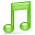Music Green icon
