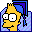 Simpsons Folder Graduate Bart folder icon