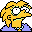 Simpsons Family Lizard Queen Lisa icon