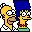 Simpsons Family The happy couple icon