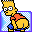 Folder Mooning Bart icon