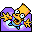 Folder Bart reaching up purple icon