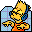 Folder Bart rapping icon