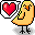Birdie in love icon
