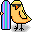 Surfer birdie icon