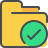 Folder Check File Folder File Document Document Check icon