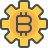 Money Process Gear Bitcoin Management icon