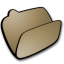 Folder brown open icon