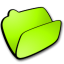 Folder-lime-open icon