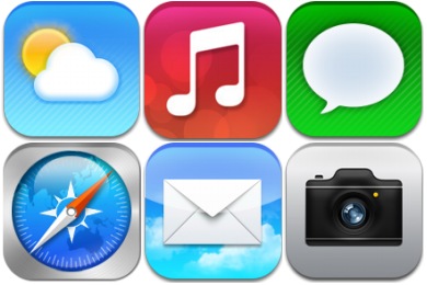 iOS7 Redesign Concept Icons
