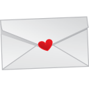 Love letter mail icon