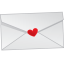 Love letter mail icon