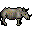 Black rhino icon