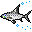 Silver shark icon
