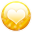 Gold-button-heart icon
