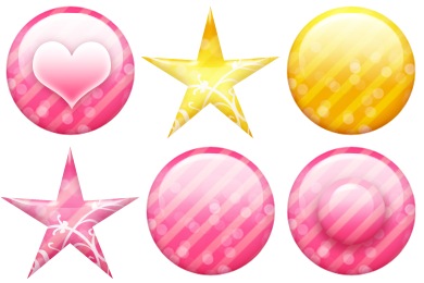 Pink Gold Icons