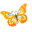 Butterfly-orange icon