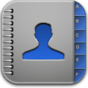 Contacts blue icon