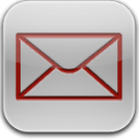 Mail red glow icon