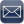 Mail blue glow icon