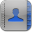 Contacts blue glow icon