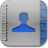 Contacts blue glow icon