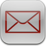 Mail-red-glow icon