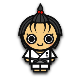 Judo woman icon