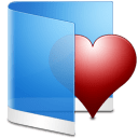 Folder-Blue-Favorite icon