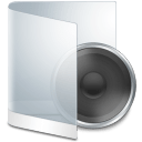 Folder White Music icon