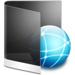 Folder Black Network icon