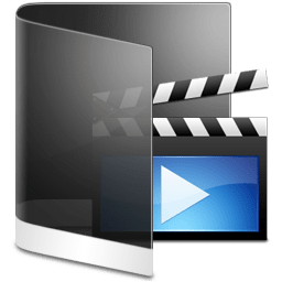 Folder Black Videos icon