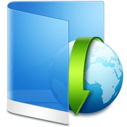 Folder Blue Downloads icon
