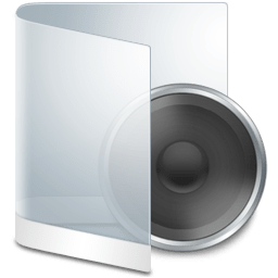 Folder White Music icon