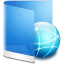 Folder Blue Network icon